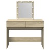 Coiffeuse avec LED chêne sonoma 100x40x130 cm 584377584377