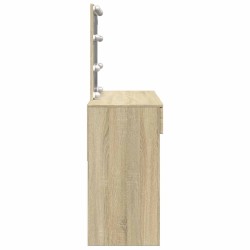 Coiffeuse avec LED chêne sonoma 100x40x130 cm 584377584377