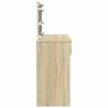 Coiffeuse avec LED chêne sonoma 100x40x120 cm 584378584378