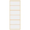 Porte coulissante doré 76x205 cm verre ESG clair et aluminium 584379584379