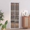 Porte intérieure 76x201,5 cm Blanc Verre ESG et aluminium 584381584381