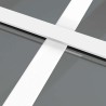 Porte intérieure 76x201,5 cm Blanc Verre ESG et aluminium 584381584381
