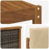 Ensemble de canapés d'extérieur avec coussin 4 pcs Naturel 584383584383