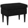 Pouf Noir 55 x 35 x 41 cm Velours 584384584384