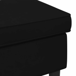 Pouf Noir 55 x 35 x 41 cm Velours 584384584384
