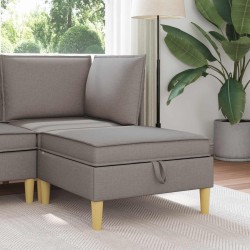 Pouf avec Rangement Taupe Tissu 584387584387