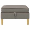 Pouf avec Rangement Taupe Tissu 584387584387
