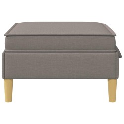 Pouf avec Rangement Taupe Tissu 584387584387