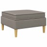 Pouf avec Rangement Taupe Tissu 584387584387