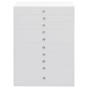 Coffret à bijoux 10 niveaux avec porte-montres Blanc 29 x 20,5 x 40,5 cm 584390584390