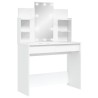 Coiffeuse avec lumières LED blanc 96x40x142 cm 584393584393