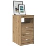 Commode chêne artisanal 40x50x76 cm bois d'ingénierie 584396584396