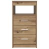 Commode chêne artisanal 40x50x76 cm bois d'ingénierie 584396584396