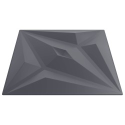 Panneaux muraux Étoile 12 pcs Gris Étoile 50 x 50 cm Mousse XPS 584404584404