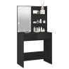 Coiffeuse avec LED noir 74,5x40x141 cm 584416584416