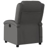 Fauteuil de massage inclinable gris cuir véritable 584417584417