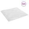 Panneaux muraux 24 pcs Pierre Blanche 50 x 50 cm Mousse XPS 584418584418