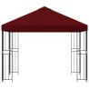Pavillon 3 x 3 m Bordeaux Polyester et Acier 190 gsm 584420584420