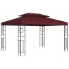 Pavillon 3,97 x 2,96 x 2,68 m Bordeaux Polyester et Acier 584421584421
