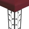Pavillon 3,97 x 2,96 x 2,68 m Bordeaux Polyester et Acier 584421584421
