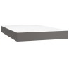 Matelas de lit à ressorts ensachés fermeté moyenne Gris 120x200x20cm Similicuir 584423584423