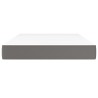 Matelas de lit à ressorts ensachés fermeté moyenne Gris 120x200x20cm Similicuir 584423584423