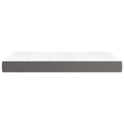 Matelas de lit à ressorts ensachés fermeté moyenne Gris 120x200x20cm Similicuir 584423584423