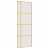 Porte coulissante doré 76x205 cm verre ESG dépoli et aluminium 584424584424