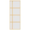 Porte coulissante doré 76x205 cm verre ESG dépoli et aluminium 584424584424