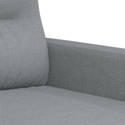 Ensemble de canapés 2 pcs coussins gris clair tissu 584431584431
