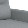 Ensemble de canapés 2 pcs coussins gris clair tissu 584431584431
