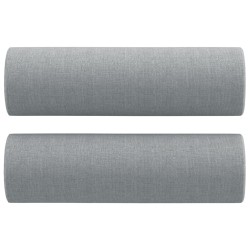Ensemble de canapés 2 pcs coussins gris clair tissu 584431584431