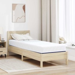 Matelas Blanc et Bleu 80 x 200 cm Tissu jacquard 584435584435