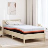 Matelas Blanc et Gris 100 x 200 cm Tissu jacquard 584436584436