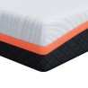 Matelas Blanc et Gris 100 x 200 cm Tissu jacquard 584436584436