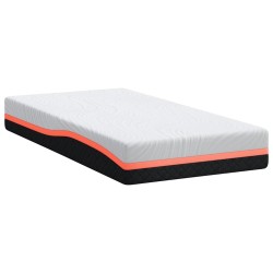 Matelas Blanc et Gris 100 x 200 cm Tissu jacquard 584436584436