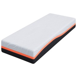 Matelas Blanc et Gris 70 x 200 cm Tissu jacquard 584437584437