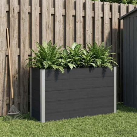 Jardinière surélevée Noir 150 x 50 x 91 cm 584441584441