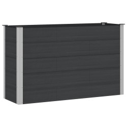 Jardinière surélevée Noir 150 x 50 x 91 cm 584441584441