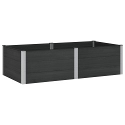 Jardinière surélevée Noir 200 x 100 x 54 cm 584442584442