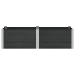 Jardinière surélevée Noir 200 x 100 x 54 cm 584442584442
