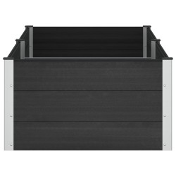Jardinière surélevée Noir 200 x 100 x 54 cm 584442584442