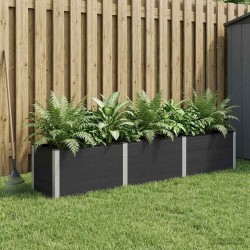 Jardinière surélevée Noir 300 x 50 x 54 cm 584444584444