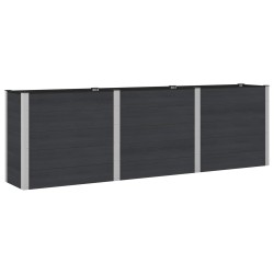 Jardinière surélevée Noir 300 x 50 x 91 cm 584445584445