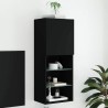 Meuble TV avec lumières LED noir 40,5x30x102 cm 584446584446