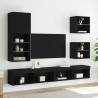 Meuble TV avec lumières LED noir 40,5x30x102 cm 584446584446