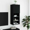 Meuble TV avec lumières LED noir 40,5x30x102 cm 584446584446