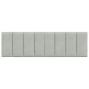 Coussin de tête de lit Hanko gris clair 160 cm velours 584447584447