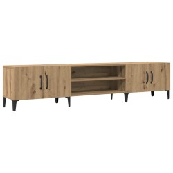 Meuble TV chêne artisanal 180x31,5x40 cm bois d'ingénierie 584449584449