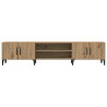Meuble TV chêne artisanal 180x31,5x40 cm bois d'ingénierie 584449584449